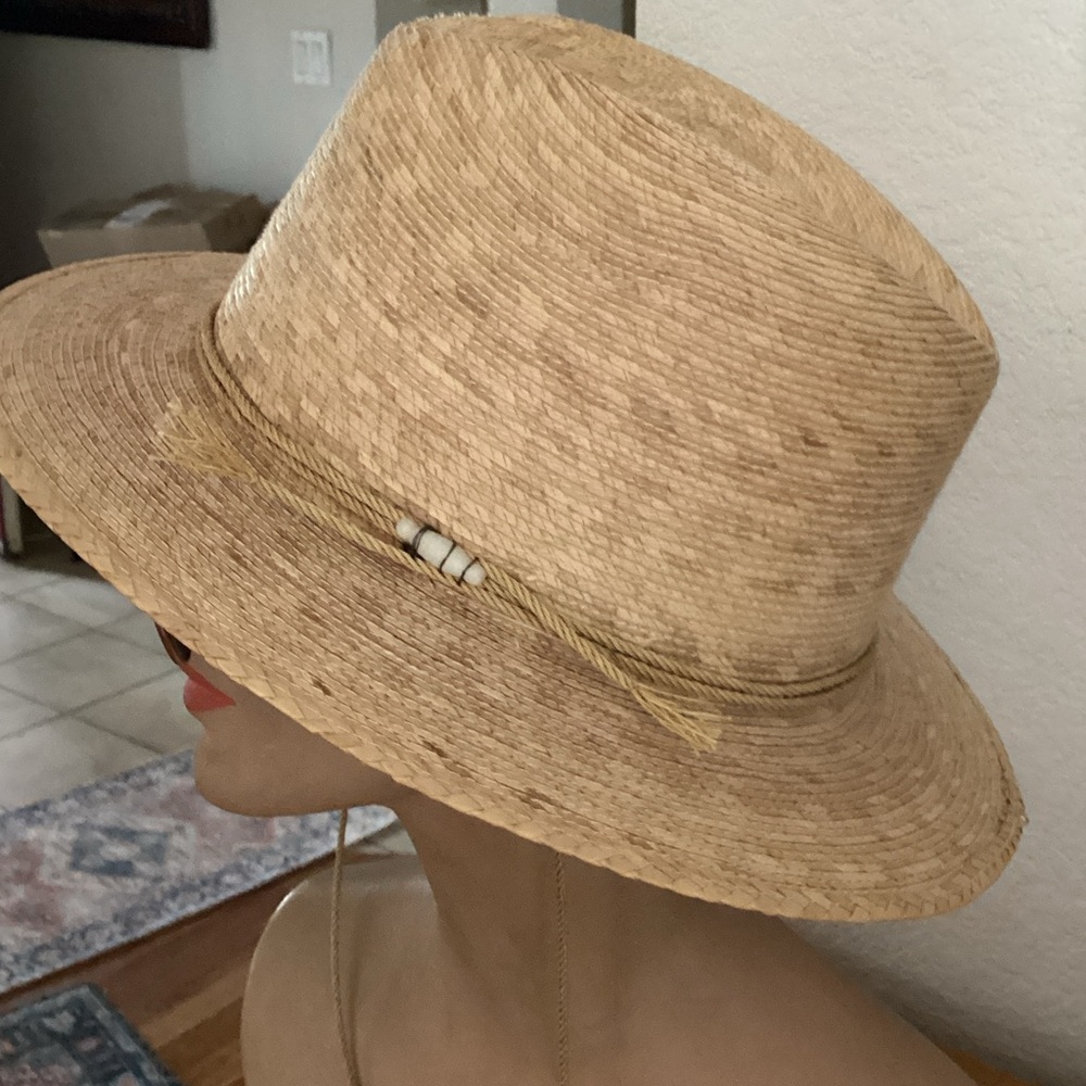 Classic Tan Straw Fedora Hat